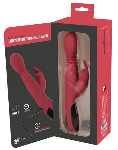 You2Toys Massager - lökő-forgó, melegítő G-pont vibrátor (piros)