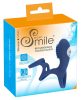 SMILE Couple - akkus, vibrációs péniszmandzsetta, péniszköpeny (kék)
