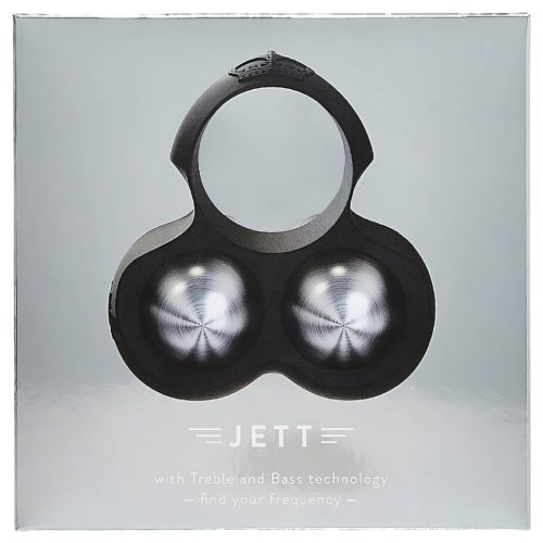 HOT Octopuss JETT - 2 motoros makkvibrátor férfiaknak (fekete)