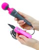 PalmPower Wand - masszírozó vibrátor powerbankkal (pink-szürke)