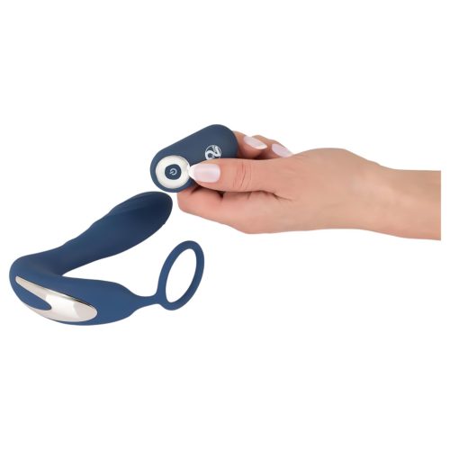 You2Toys Prostate Plug - prosztata anál vibrátor péniszgyűrűvel (kék)