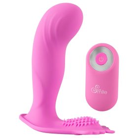   SMILE G-Spot Panty - hordható akkus, rádiós vibrátor (pink)