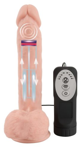 Medical Thrusting - tapadókorongos, lökő-forgó vibrátor (natúr)