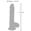 Medical Thrusting - tapadókorongos, lökő-forgó vibrátor (testszínű)