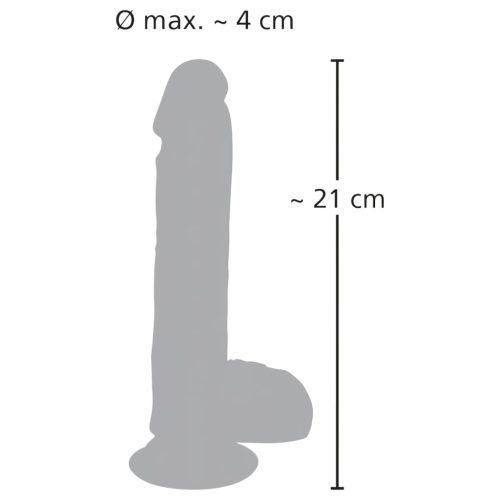 Medical Thrusting - tapadókorongos, lökő-forgó vibrátor (testszínű)