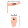 You2Toys - Strap-On - akkus, felcsatolható vibrátor (testszínű)
