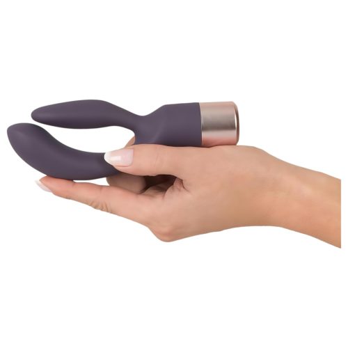 You2Toys Elegant Double - akkus, csiklókaros vibrátor (lila)