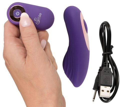 SMILE Panty - akkus, rádiós csikló vibrátor (lila)