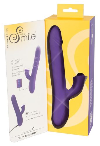 Smile Pearl - gyöngyös lökő vibrátor (lila)