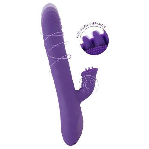 Smile Pearl - gyöngyös lökő vibrátor (lila)