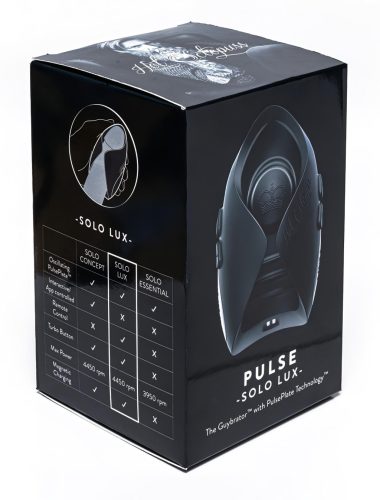 Hot Octopuss Pulse Solo Lux - rádiós maszturbátor (fekete)