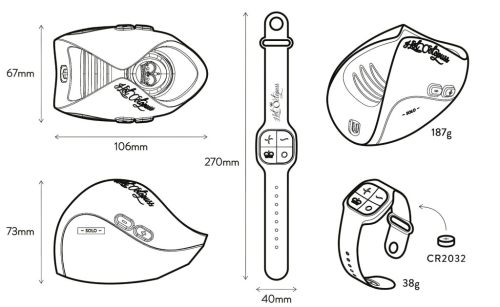 Hot Octopuss Pulse Solo Lux - rádiós maszturbátor (fekete)
