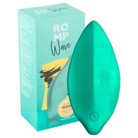   ROMP Wave - akkus, vízálló csiklóizgató vibrátor (zöld)