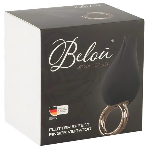 Belou - akkus, vízálló csikló vibrátor (fekete)