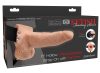 Pipedream - Fetish Strap-On 6 - felcsatolható, üreges vibrátor (natúr)