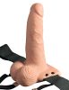 Pipedream - Fetish Strap-On 6 - felcsatolható, üreges vibrátor (natúr)