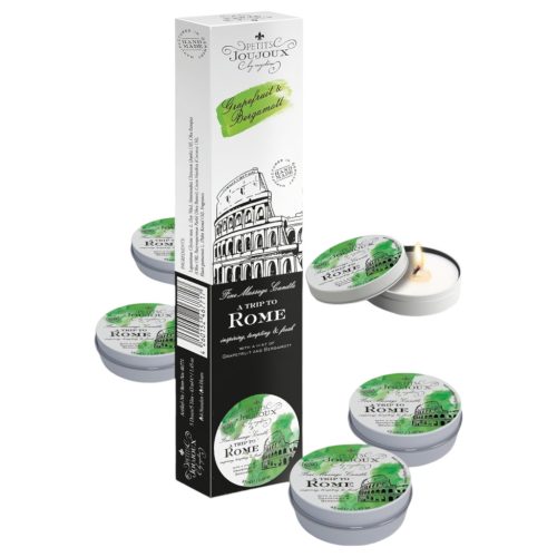 Petits Joujoux Rome - masszázsgyertya szett, grapefruit-bergamott (5 x 43 ml)