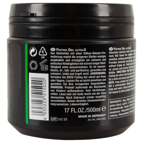 EROS Fisting - (öklöző) síkosító gél (500 ml)