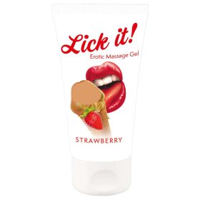 Lick it! - 2in1 ehető síkosító - eper (50 ml)