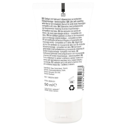 Lick it! - 2in1 ehető síkosító - pezsgő-eper (50 ml)