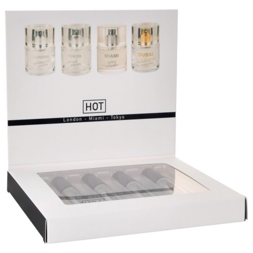 HOT LMTD - feromon parfüm szett nőknek (4 × 5 ml)