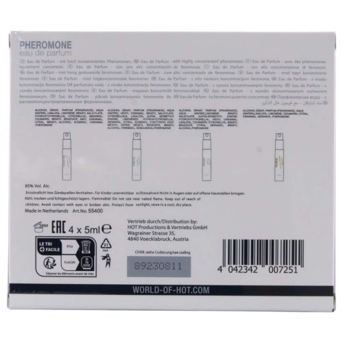 HOT LMTD - feromon parfüm szett nőknek (4 × 5 ml)