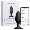 Lovense Hush 2 M - fekete app-vezérelt anál vibrátor (45 mm)