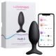 Lovense Hush 2 M - fekete app-vezérelt anál vibrátor (45 mm)