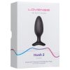 Lovense Hush 2 M - fekete app-vezérelt anál vibrátor (45 mm)