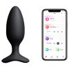 Lovense Hush 2 M - fekete app-vezérelt anál vibrátor (45 mm)