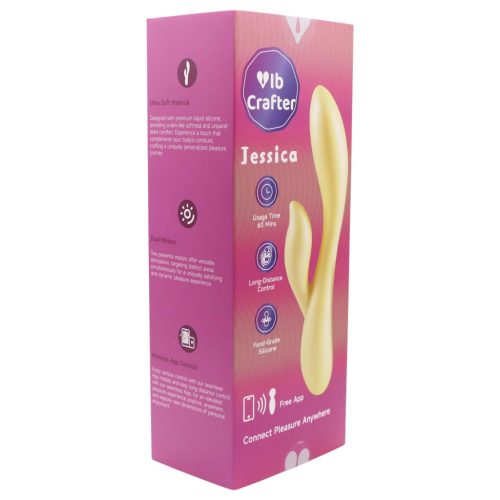 LP Jessica - okos, csiklókaros vibrátor (sárga)