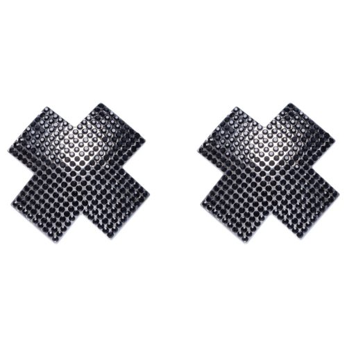 Cottelli - strasszos X bimbómatrica (fekete)