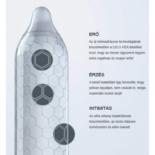 LELO Hex Original - luxus óvszer (1 db)