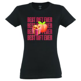 Best Gift Ever - női pamut póló (fekete)