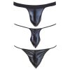 Svenjoyment - fekete férfi tanga szett, 3 részes (S-L)