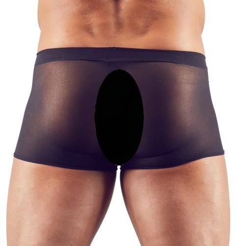 Svenjoyment - átlátszó boxer szett - fekete (2 részes) S-L