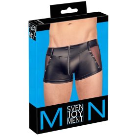 Svenjoyment - fényes cipzáros férfi boxer (fekete)