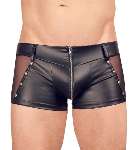 Svenjoyment - fényes cipzáros férfi boxer (fekete)