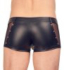 Svenjoyment - fényes cipzáros férfi boxer (fekete)