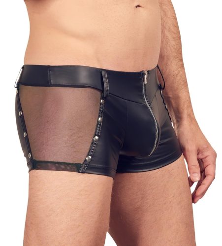 Svenjoyment - fényes cipzáros férfi boxer (fekete)