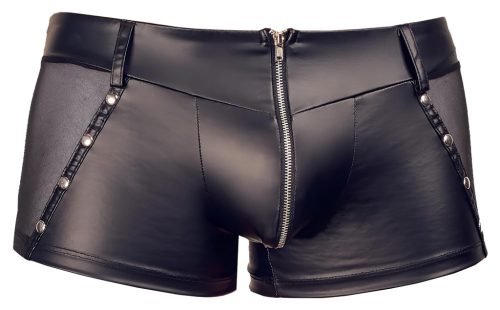 Svenjoyment - fényes cipzáros férfi boxer (fekete)