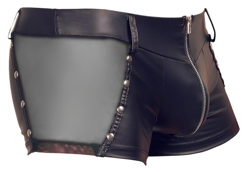 Svenjoyment - fényes cipzáros férfi boxer (fekete)