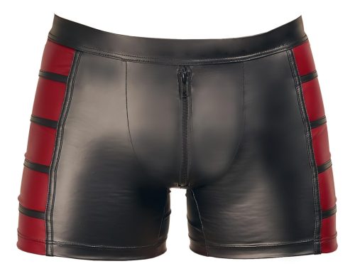NEK - piros oldal betétes cipzáras boxer (fekete)