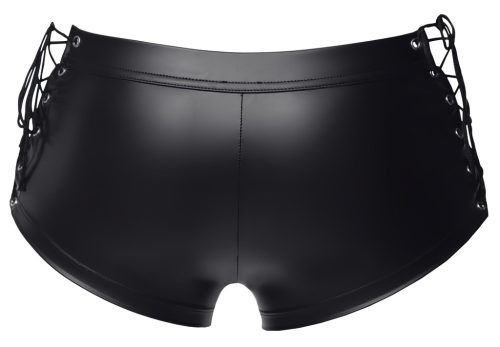 Svenjoyment - oldalt fűzős fényes férfi boxer (fekete)
