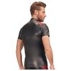 NEK - piros betétes, cipzáras szexi férfi felső (fekete)