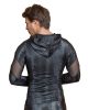 NEK - kígyóbőr mintás, kapucnis férfi felső (fekete)