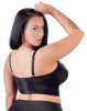 Cottelli Plus Size - pántos-csipkés melltartó (fekete)