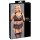 Cottelli Bondage Plus Size - csipke melltartó szett (fekete)
