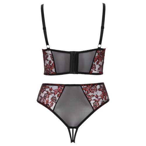 Cottelli Plus Size - állítható melltartó szett (piros)