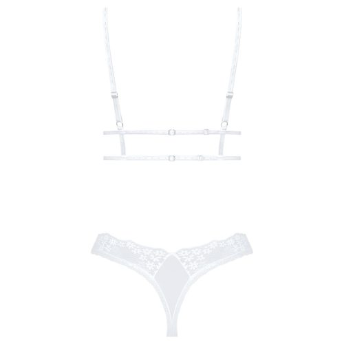 Obsessive Set Heavenlly - csipkés melltartó szett (fehér)